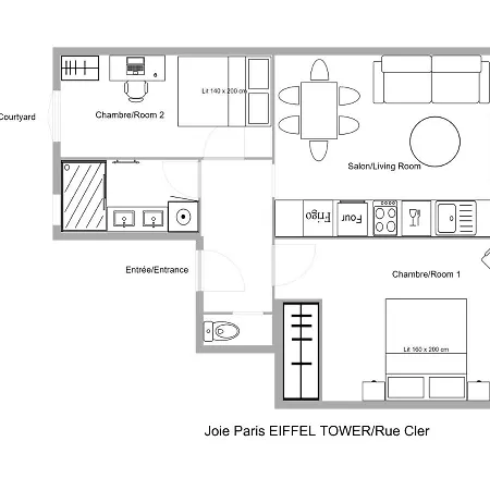 Familial Calme Pres De La Tour Eiffel Apartment Paris